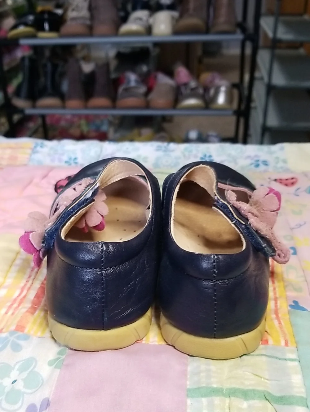 Livie & Luca Navy Blue Leather Mary Jane Shoes Size 10 Merry Belles